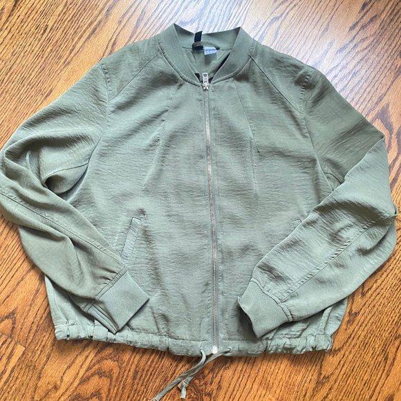 H&M Satin Bomber Jacket - Picture 2 of 4